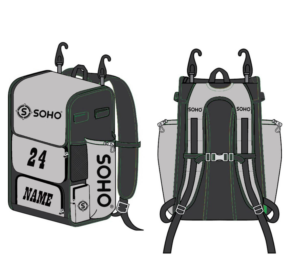 Baseball Bat Backpack Bag
